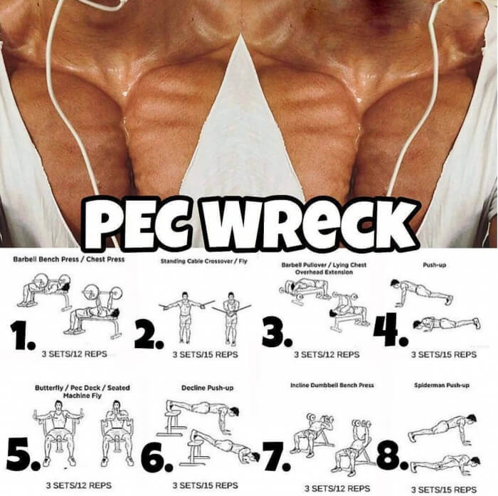 Pec Wreck Hardcore Chest Training Plan Yeah We Train Workouts Exercises More